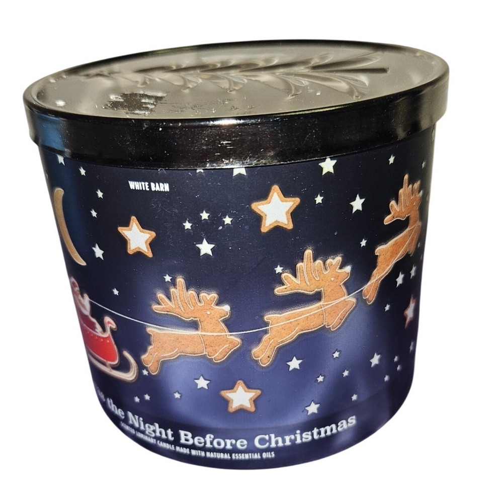 Bath & Body Works White Barn Twas the Night Before Christmas 3Wick Candle 14.5oz